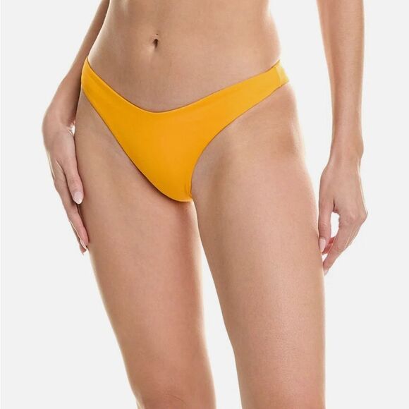 L*space bitsy cut bikini bottom marigold yellow medium - Picture 1 of 7